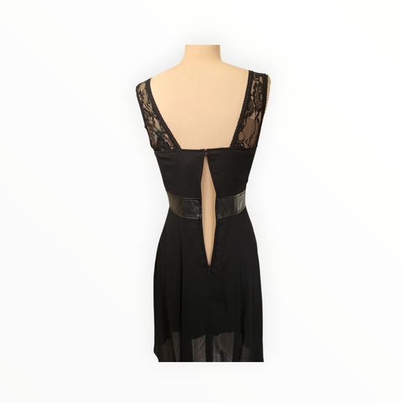 ROYAL BONES TRIPP NYC - High Low Belted Goth Emo Dress - Size M - Picture 11 of 17